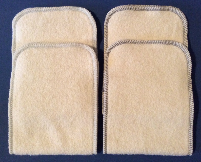 Hemp Organic Cotton Fleece Diaper Inserts 4.5 X 13 Blue Mist / Etsy