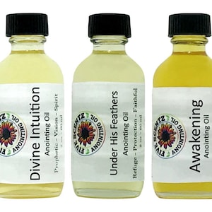 Unlocking the Prophetic Anointing Oil 2 oz Combo Divine Intuition Awakening Under His Feathers