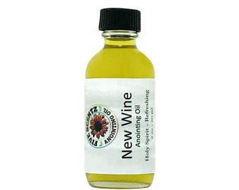 New Wine Anointing Oil: Grape, Rose & Olive Oil (2 oz)