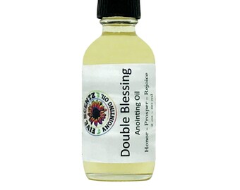 DOUBLE BLESSING Anointing Oil ~ New Life In The Spirit & Naturally  Deep Calming - Fresh Vision Serenity  Unlocking Senses Grounding  2oz
