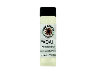 Yadah Anointing Oil Praise Thankful Worship To give Praise, Thanksgiving, and Adoration to God Hebrew Lotus Mountain Daisy  1/4 oz Bottle