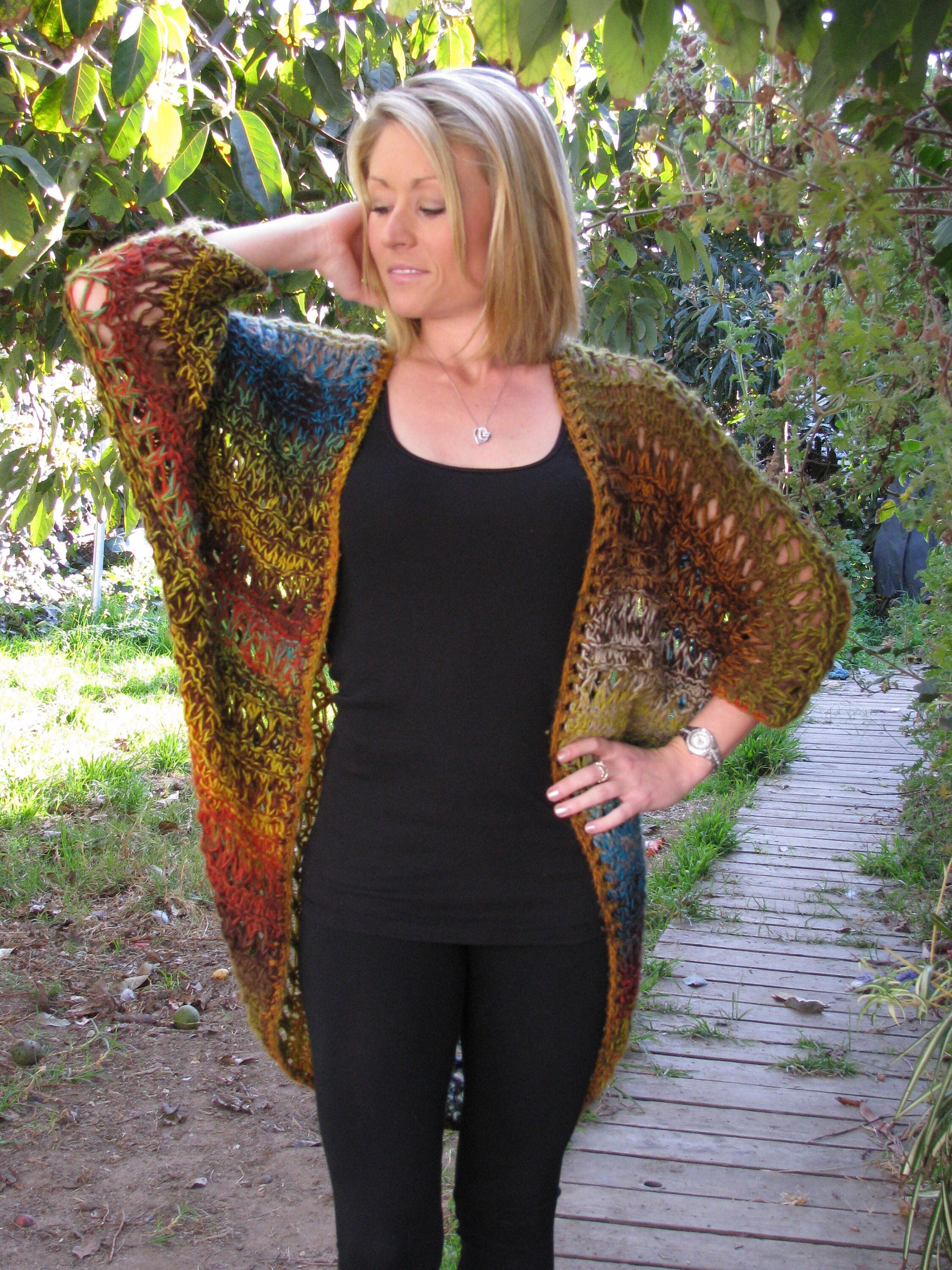 Knitting Kit Shawlee shawl With Sleeves Medium Etsy UK