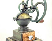 Antique ELMA Coffee Grinder with wheel Spanish Cast-iron Mill Kaffeemuehle Moulin Molinillo Cafe Macinacaffe