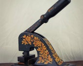 Antique Desk Letter Head Seal Press Paper Embossing Machine Office Stamp quot The Old Mill Frimley Green, Surray quot