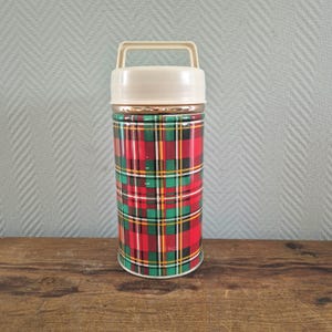 VTG 1960er TARTAN Isolierte Heiß- und Kaltkanne Kühler Thermoflasche Flasche RETRO Retro Thermoskanne