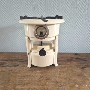 Vintage Enamelware HALLER Kerosene Stove Cooker Burner Enamel Heater Campstove cooking stove petroleum stove