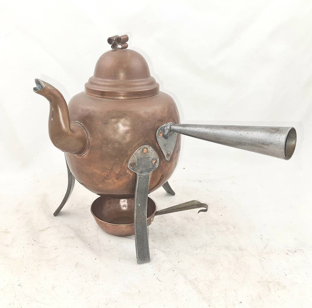 Vintage COFFEE POT Water Kettle Tea Can Copper With Little Scoop or Pan