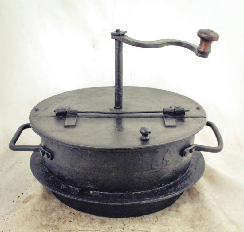 Enormous Heavy COFFEE ROASTER Antique Castiron C1880 Etsy