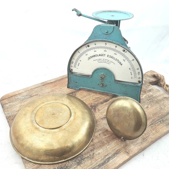 Antique JERNBOLAGET ESKILSTUNA Food Candy Scales Kitchenscale Balance Scale  Swedish Kitchen Scale 