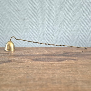 Vintage Candle Snuffer, candle extinguisher or douter Brass Candle Snuffer