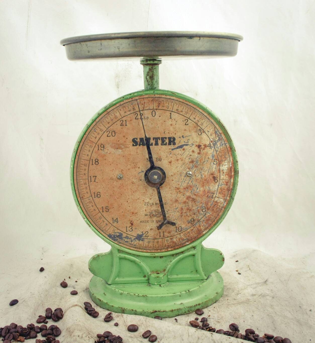 アンティークkitchen scale Antique SALTER No.50 Kitchenscale Balance Food Candy Scales
