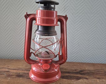 ヴィンテージ Meva 863 灯油オイルランタンランプ チェコスロバキア製 レッドオイルランプ ストームランプ