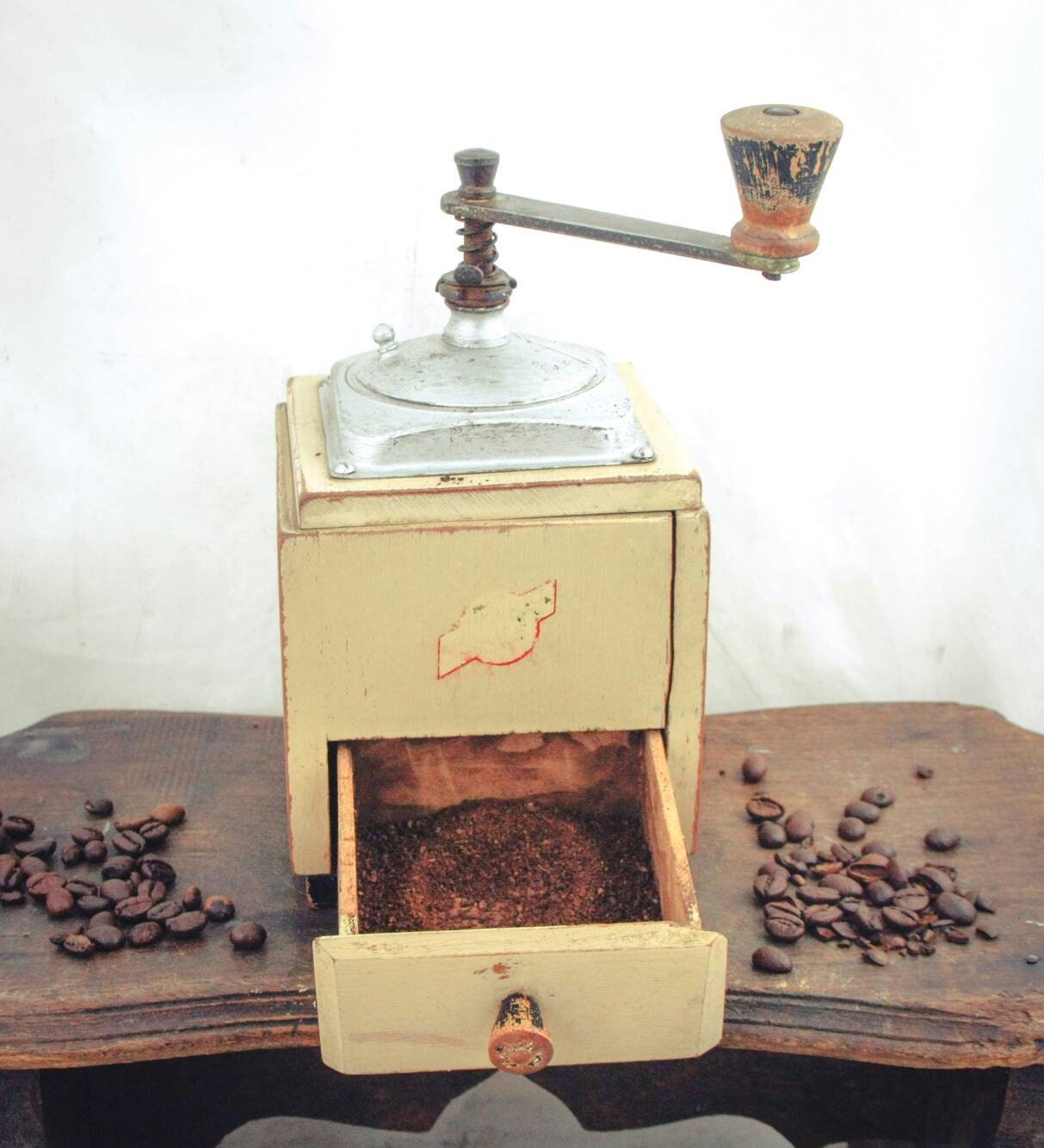 ヴィンテージ LEINBROCK IDEAL コーヒーグラインダー ドイツテーブル