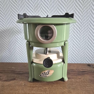 Vintage Enamelware HALLER Kerosene Stove Cooker Burner Enamel Heater Campstove cooking stove petroleum stove
