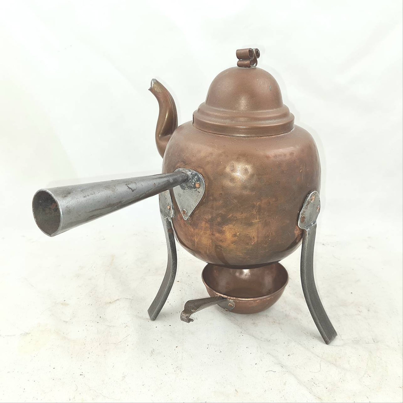 Vintage COFFEE POT Water Kettle Tea Can Copper With Little Scoop or Pan