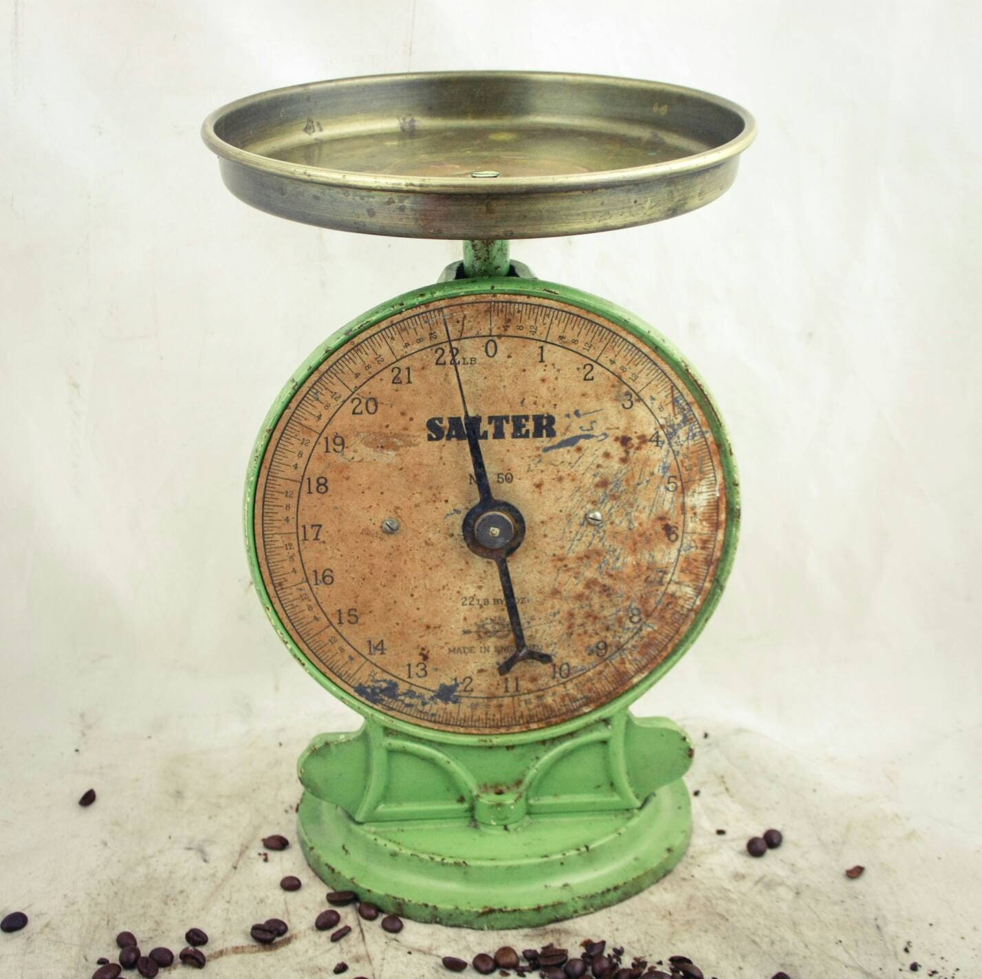 Antique SALTER No.50 Kitchenscale balance Food Candy scales Keukenweegschaal Kuchenwaage