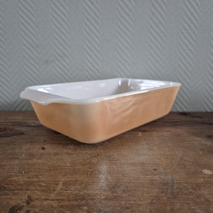 Teglia da forno vintage Anchor Hocking Fire King Peach Luster, casseruole e pirofila da forno