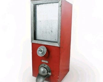 Antique OTTO KIND KOTTHAUSEN Coffee Dispenser display, Jelly Bean Cereal Peanut Container Box Bin Jar Canister Kaffeespender Silo