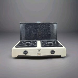 Vtg. ATAG Gas Stove two burner camping gas stove duel gas cooker camp stove cooking appliance Gas stove