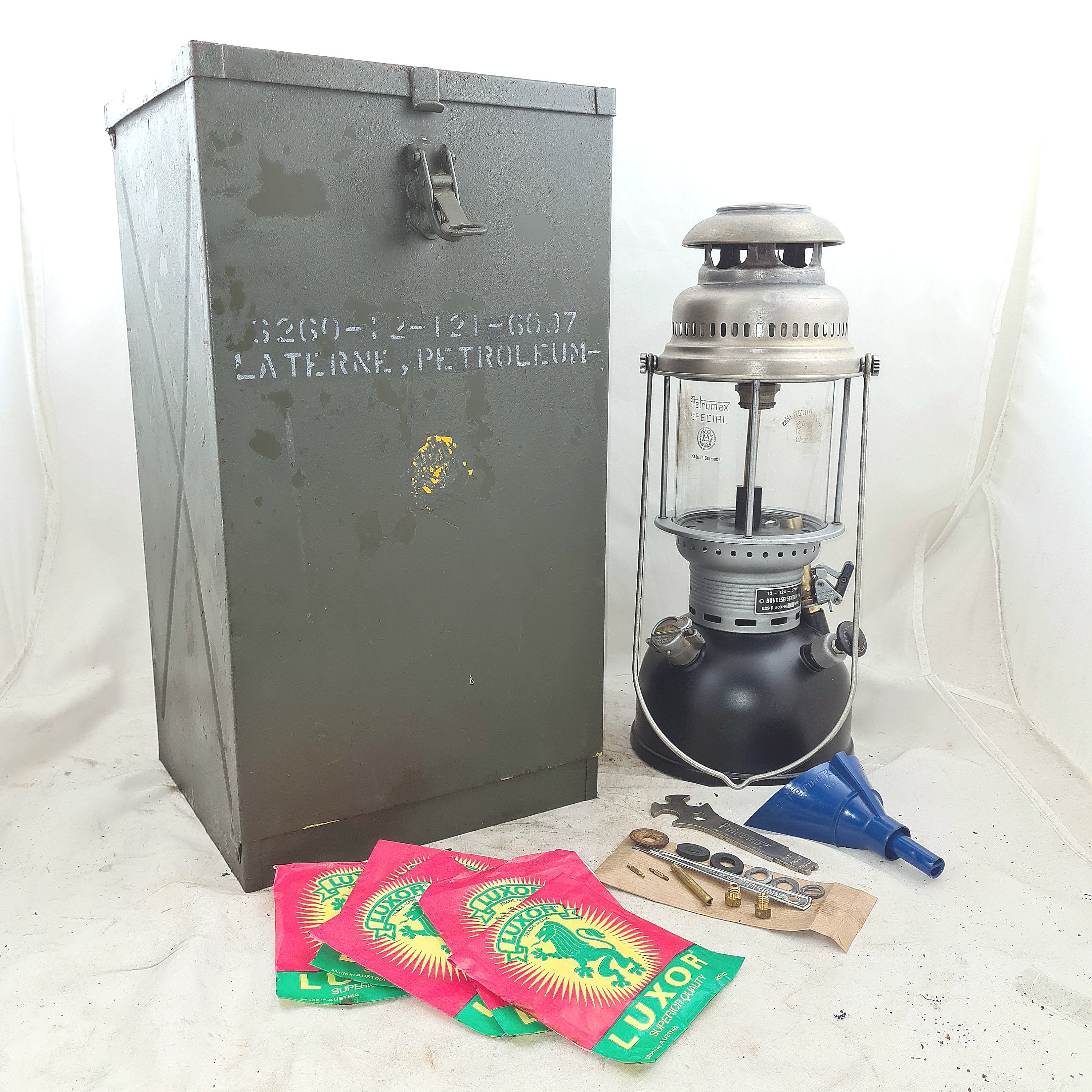 文右衛門【整備済】PETROMAX 829 B HK500 アーミーBOX 1960 ドイツ軍 アーミー PETROMAX HK500 829B /500CP ケロシン