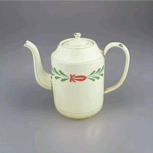 POTE DE CAFÉ HOLANDÊS Vintage Esmaltado Floral Esmaltado Chaleira Esmaltada Cafeteira Kaffeekanne