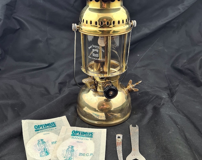 Lampe Tempête Primus 1020 Au Kérosène - Vintage Suède - Pour Pièces / Réparation