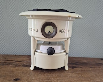 Vintage BECCON Stove Kerosene 1-wick Enameled camping cooker Kooktoestel Kookstel Petroleumstel