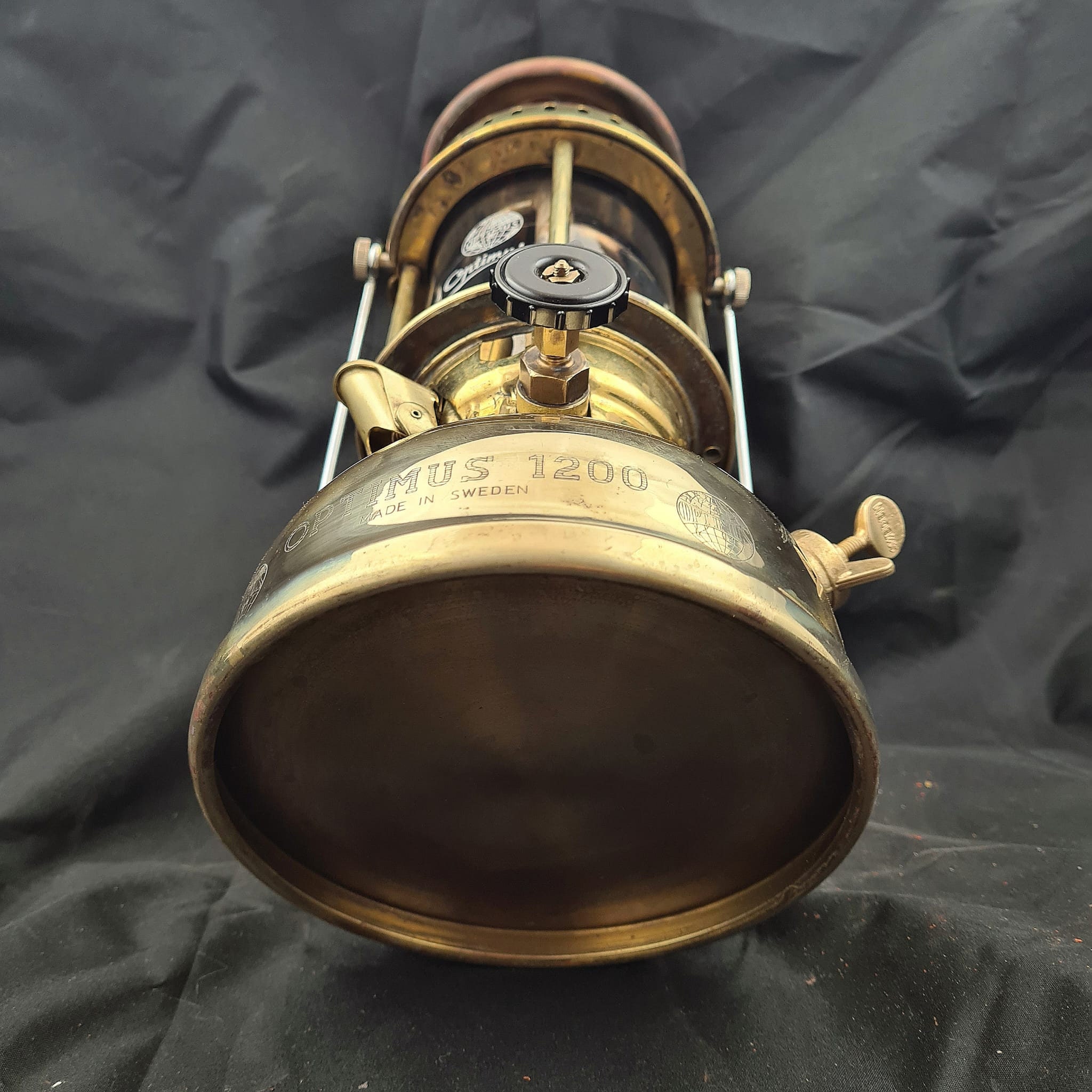 オプティマス1200 Vintage Optimus 1200 Brass 250CP Kerosene Lantern Paraffin Camping
