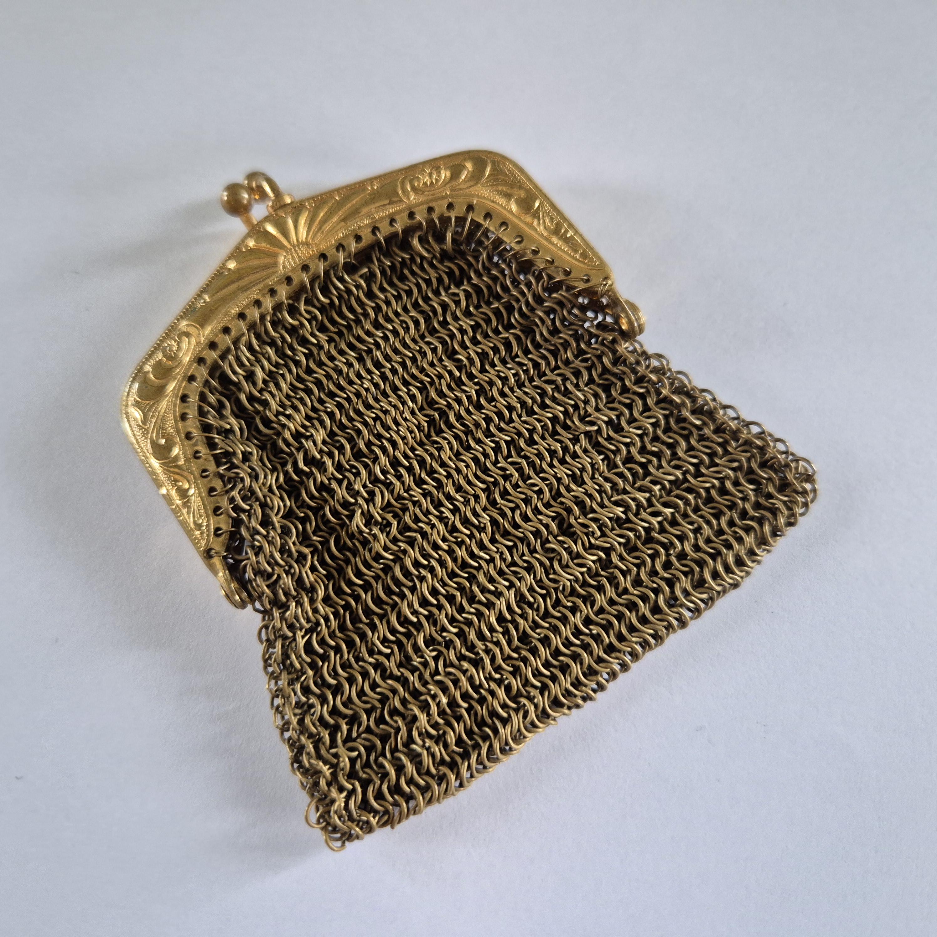 Porte-monnaie En Maille Métal Argenté - Alpaca - Occasion Très Bon état