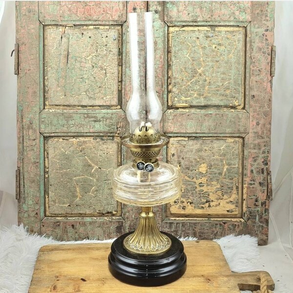Double Wick Oil Lamp Etsy