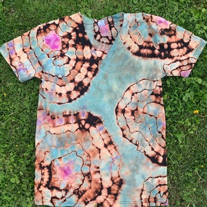 Bleach Dyed Geode Tie Dye Shirt, Unisex or Womens V-necks, Youth or Adult