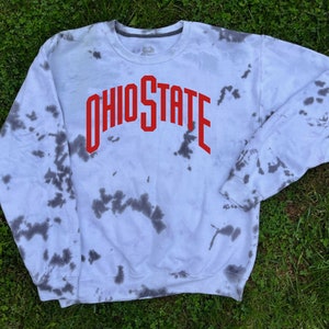 Ohio State Crewneck Sweatshirt, handmade OSU apparel