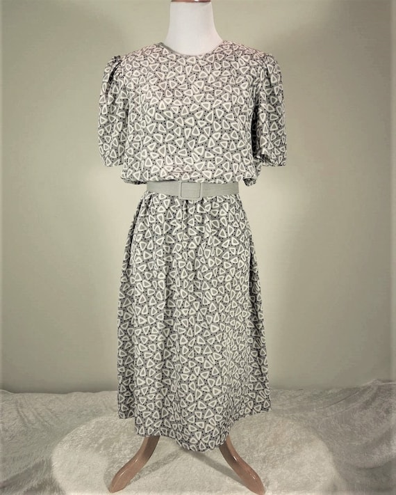 Vintage Stuart Allen Dress. '50's Style Atomic Pr… - image 1