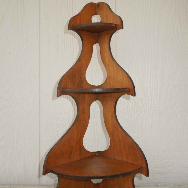 Wood Corner Shelf Shop Online Etsy