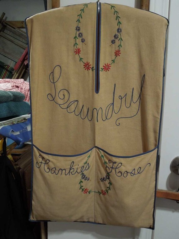 vintage laundry bag hamper