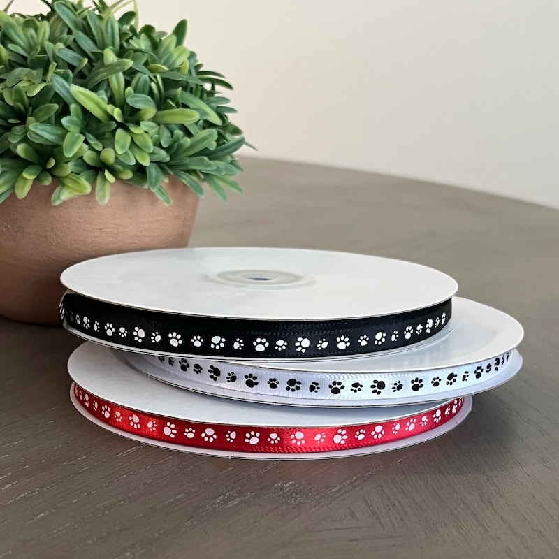 Paw Print Ribbon - Etsy
