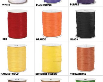 Per Roll Coral Pearlized Raffia 1//2W x 100 Yds Pack of 2