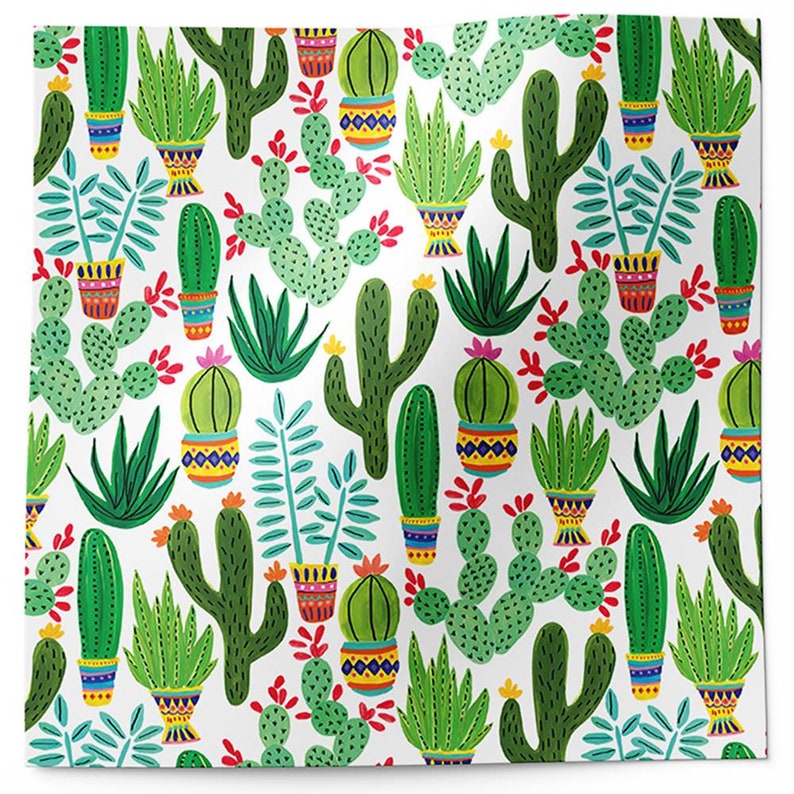 SEDONA CACTUS Print Design Gift Grade Tissue Paper Sheets Choose Size & Package Amount image 1