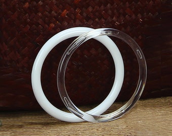 Plastic Acrylic Craft Rings (Pack of 6) Choose Color & Size 1.75", 3", 4" or 5"