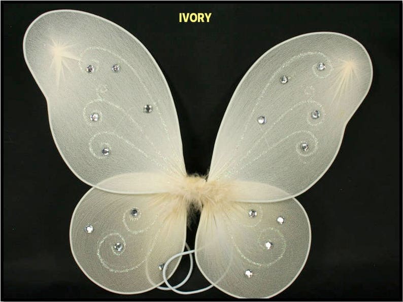 Set of 10 Butterfly Fairy Costume WINGS CHOOSE Color 17 by 13 Bulk Buy !!! 17 x 13
