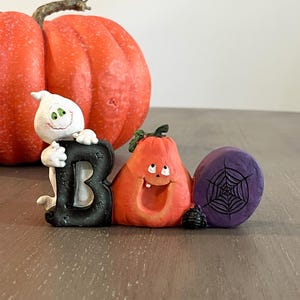 Halloween Boo Ghost Resin Figurine 6 x 3.5 Halloween Decor