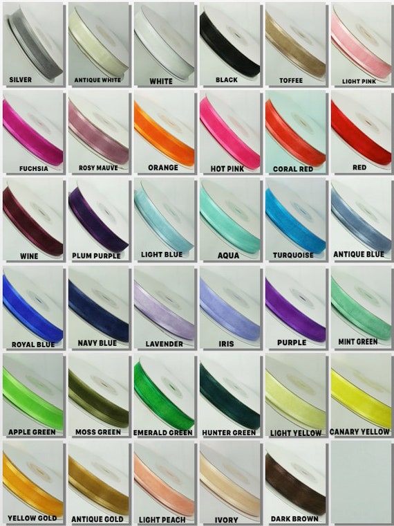 Organza Ribbon, 1/8 inch - Cheeptrims