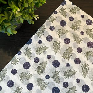 MIDNIGHT FLURRY Design Gift Grade Tissue Paper Sheets Choose Size & Package Amount
