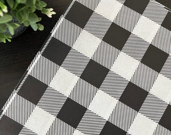 BLACK and WHITE BUFFALO Plaid Design Gift Grade Tissue Paper Sheets Choose Size & Package Amount