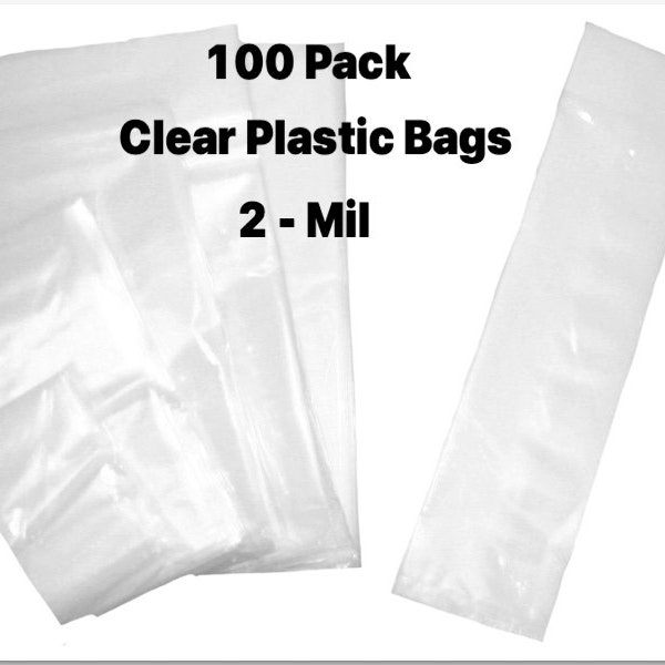 Clear Poly Bags Etsy