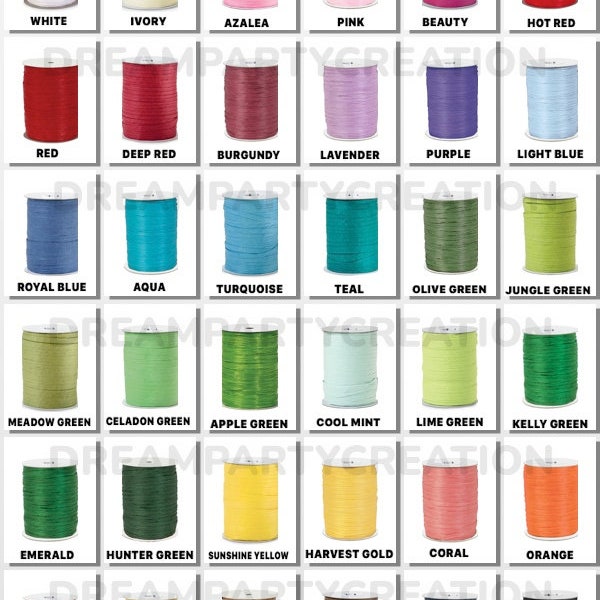 Raffia Ribbon - Etsy