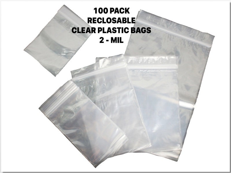 Mini 3cmx3cm / 2.5cmx2.5cm / 2cmx2cmzip Bag 100pcs Resealable Bag Small  Clear Tiny Plastic Bag Zip Bag Reusable Plastic Bag Reclosable Bag 