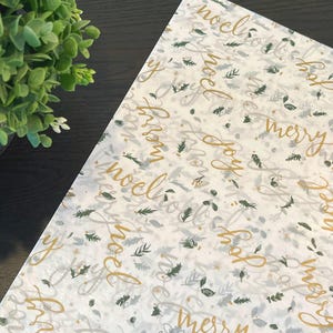 TIDINGS OF JOY Design Gift Grade Tissue Paper Sheets Choose Size & Package Amount