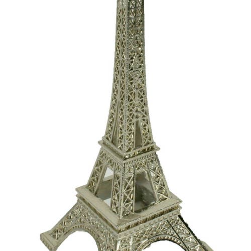 SILVER Eiffel Tower Paris France Metal Stand Model for Table Etsy