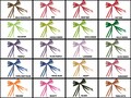 Pre-Tied 4-1/2" Paper RAFFIA Bows with Wire Tie Included Choose Color And Package Amount